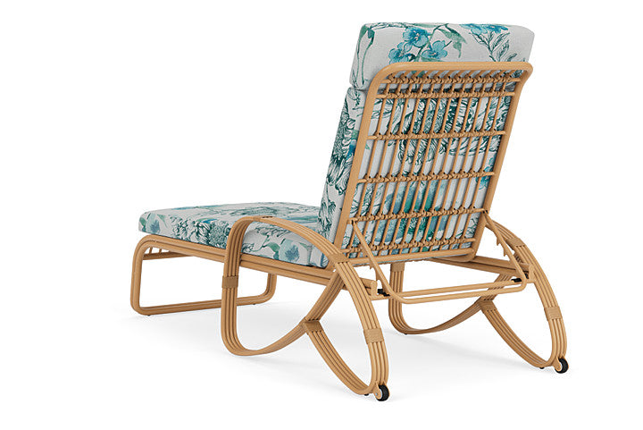 Lloyd Flanders - Riviera Chaise In Camel Finish With Serena Floral Mist Fabric - 2780201522078 view 2