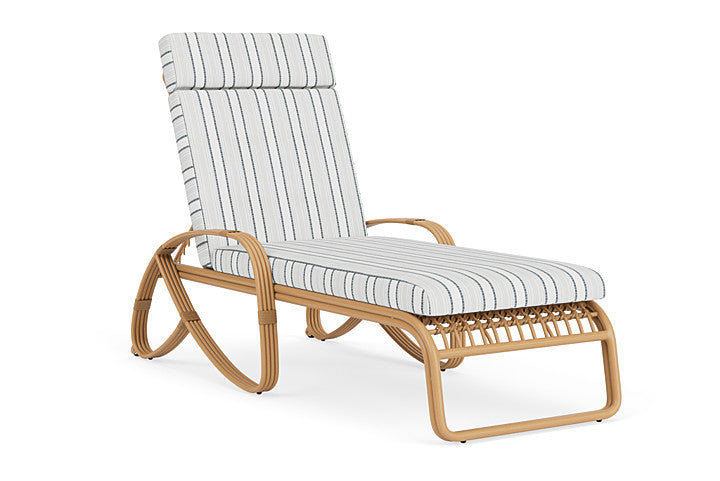 Lloyd Flanders - Riviera Chaise In Camel Finish With Tamer Fog Fabric - 2780201522037 view 1