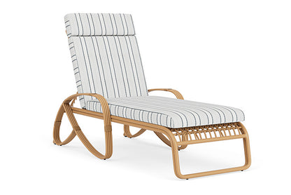 Lloyd Flanders - Riviera Chaise In Camel Finish With Tamer Fog Fabric - 2780201522037 view 1