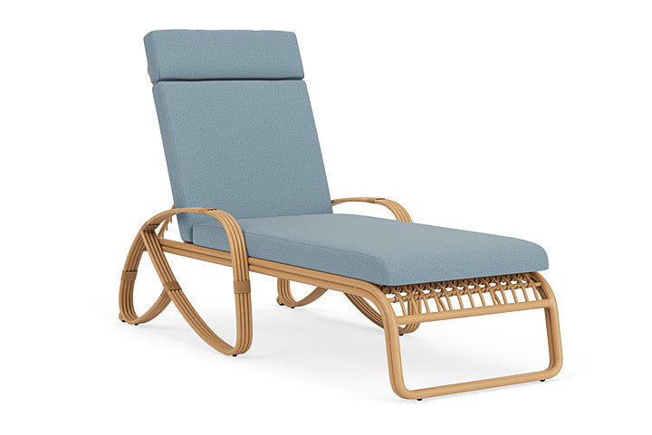Lloyd Flanders - Riviera Chaise In Camel Finish With Unearth Mist Fabric - 2780201522068 view 1