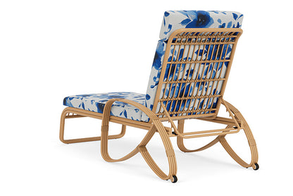 Lloyd Flanders - Riviera Chaise In Camel Finish With Watercolor Blossom Capri Fabric - 278020152672 view 2