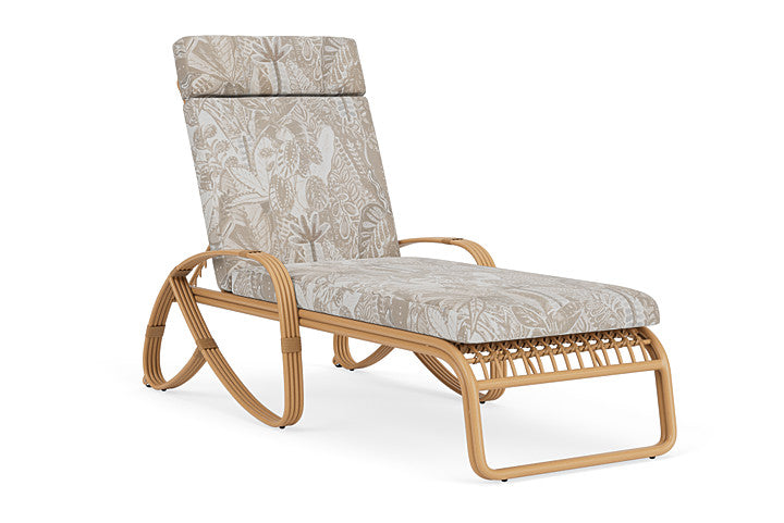 Lloyd Flanders - Riviera Chaise In Camel Finish With Wayfarer Dune Fabric - 2780201522073 view 1
