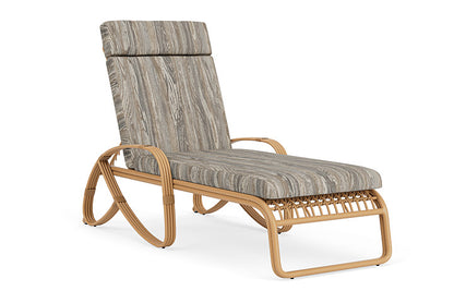 Lloyd Flanders - Riviera Chaise In Camel Finish With Woodgrain Ash Fabric - 278020152723 view 1
