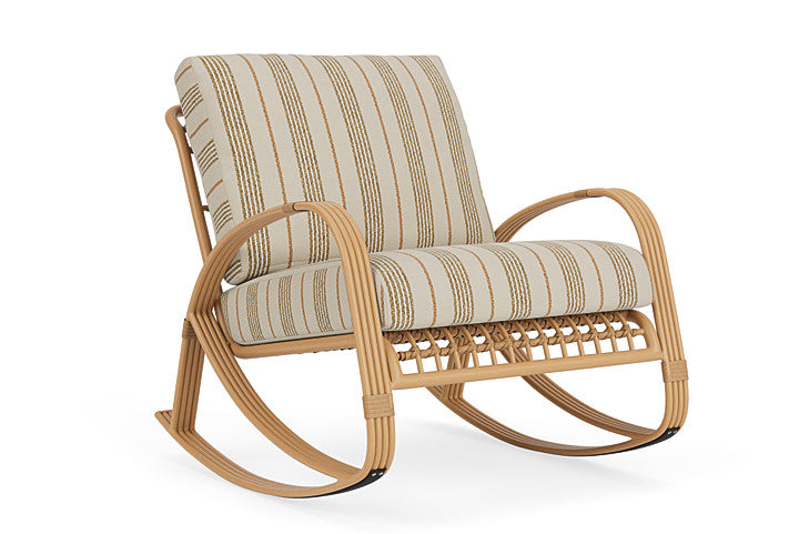 Lloyd Flanders - Riviera Lounge Rocker In Camel Finish With Amber Waves Fabric - 2780331522044 view 1
