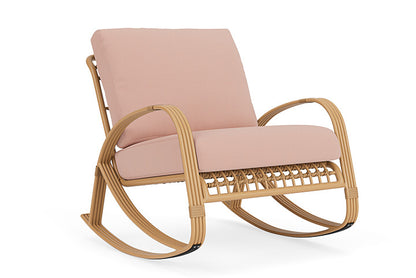 Lloyd Flanders - Riviera Lounge Rocker In Camel Finish With Azulu Clay Fabric - 2780331522033 view 1