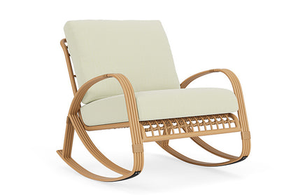 Lloyd Flanders - Riviera Lounge Rocker In Camel Finish With Bamboo Bay Meadow Fabric - 2780331522060 view 1