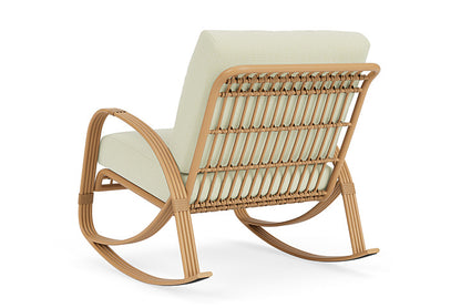Lloyd Flanders - Riviera Lounge Rocker In Camel Finish With Bamboo Bay Meadow Fabric - 2780331522060 view 2