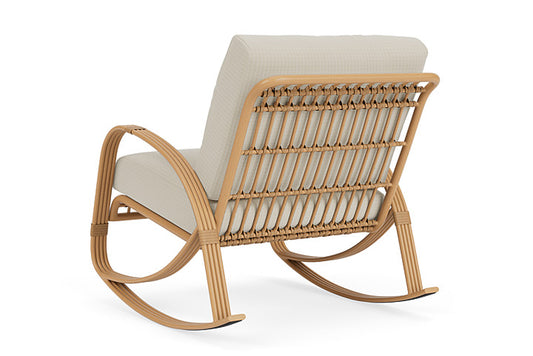 Lloyd Flanders - Riviera Lounge Rocker In Camel Finish With Beach Natural Fabric - 2780331522005 view 2