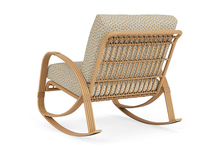 Lloyd Flanders - Riviera Lounge Rocker In Camel Finish With Bebot Sisal Fabric - 2780331522048 view 2