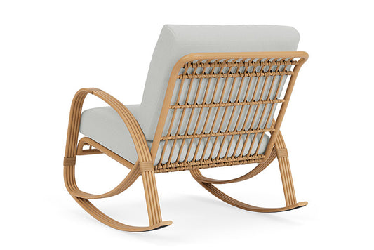 Lloyd Flanders - Riviera Lounge Rocker In Camel Finish With Bright Side Fog Fabric - 2780331522012 view 2