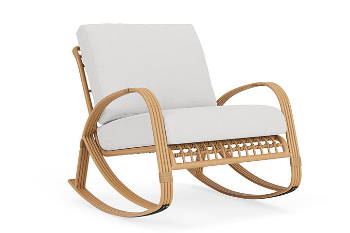 Lloyd Flanders - Riviera Lounge Rocker In Camel Finish With Canvas Natural Fabric - 278033152159 view 1