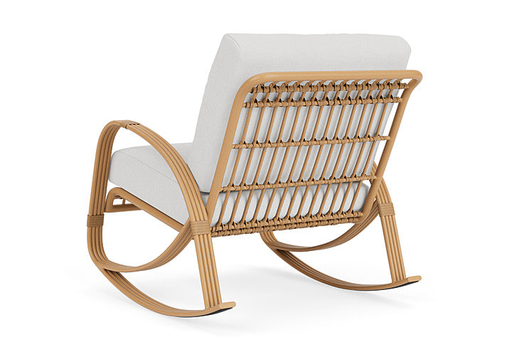 Lloyd Flanders - Riviera Lounge Rocker In Camel Finish With Canvas Natural Fabric - 278033152159 view 2