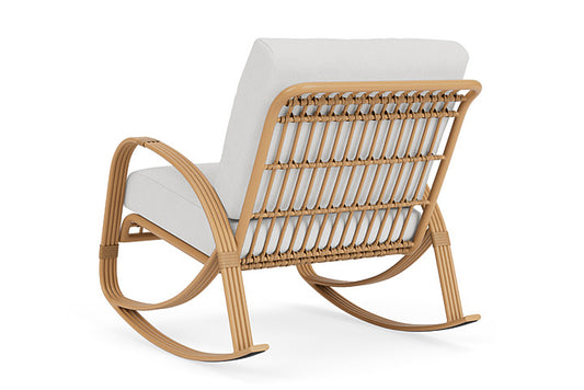 Lloyd Flanders - Riviera Lounge Rocker In Camel Finish With Canvas Natural Fabric - 278033152159 view 2