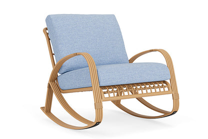 Lloyd Flanders - Riviera Lounge Rocker In Camel Finish With Demo Skyway Fabric - 278033152065 view 1