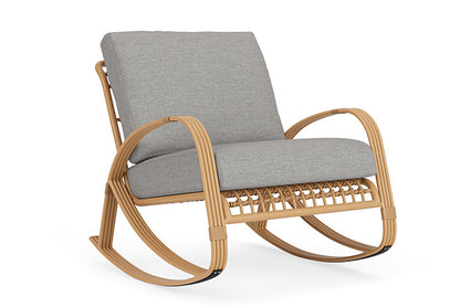 Lloyd Flanders - Riviera Lounge Rocker In Camel Finish With Demo Stone Fabric - 278033152095 view 1