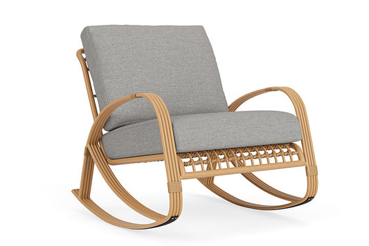 Lloyd Flanders - Riviera Lounge Rocker In Camel Finish With Demo Stone Fabric - 278033152095 view 1