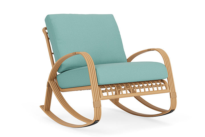 Lloyd Flanders - Riviera Lounge Rocker In Camel Finish With Fife Aruba Fabric - 278033152748 view 1