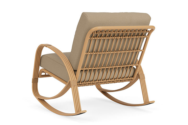 Lloyd Flanders - Riviera Lounge Rocker In Camel Finish With Fife Sahara Fabric - 278033152742 view 2