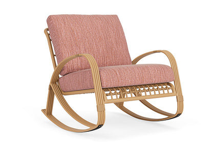 Lloyd Flanders - Riviera Lounge Rocker In Camel Finish With Friendly Carnival Fabric - 2780331522043 view 1