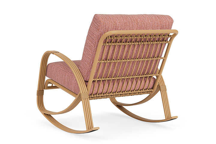 Lloyd Flanders - Riviera Lounge Rocker In Camel Finish With Friendly Carnival Fabric - 2780331522043 view 2