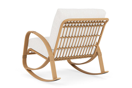 Lloyd Flanders - Riviera Lounge Rocker In Camel Finish With Friendly Natural Fabric - 2780331522042 view 2