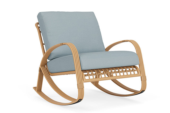 Lloyd Flanders - Riviera Lounge Rocker In Camel Finish With Kadogo Lake Fabric - 2780331522041 view 1