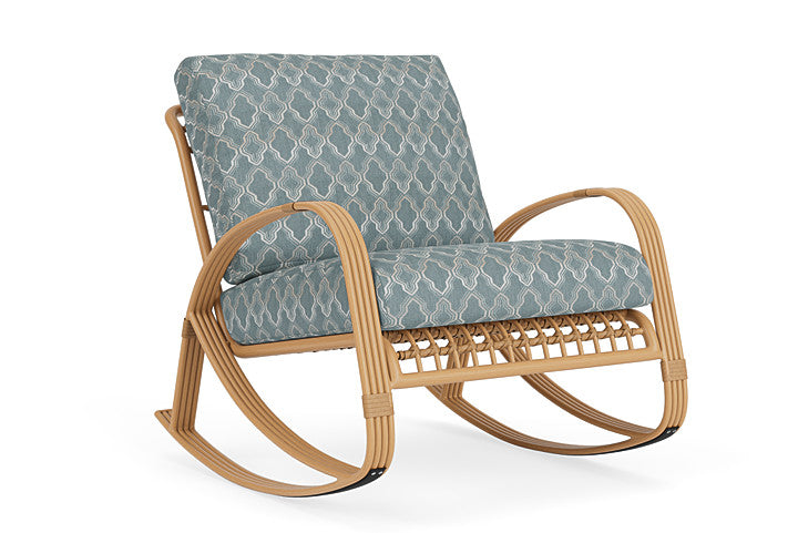 Lloyd Flanders - Riviera Lounge Rocker In Camel Finish With Luna Mist Fabric - 2780331522070 view 1