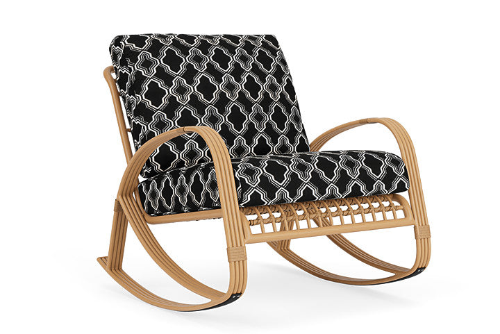 Lloyd Flanders - Riviera Lounge Rocker In Camel Finish With Luna Onyx Fabric - 2780331522071 view 1