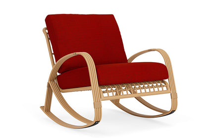 Lloyd Flanders - Riviera Lounge Rocker In Camel Finish With Partyline Lollipop Fabric - 2780331522054 view 1