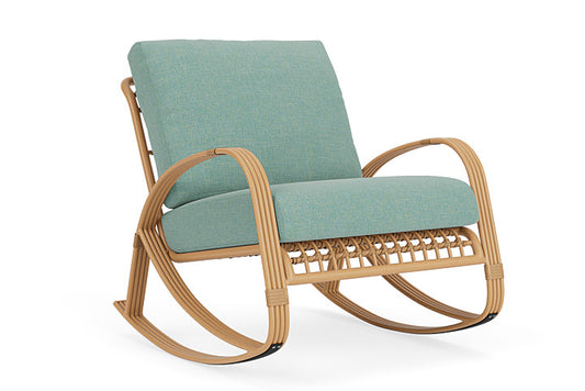 Lloyd Flanders - Riviera Lounge Rocker In Camel Finish With Pavian Pool Fabric - 2780331522045 view 1