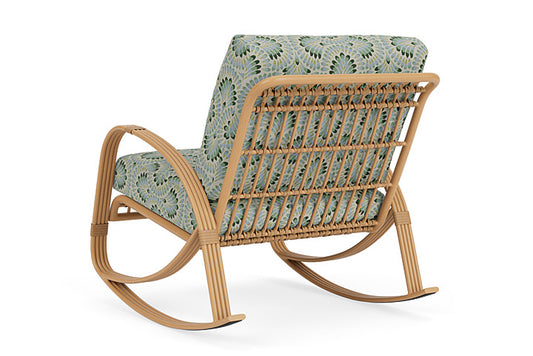 Lloyd Flanders - Riviera Lounge Rocker In Camel Finish With Plume Spring Fabric - 2780331522085 view 2
