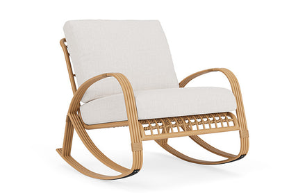 Lloyd Flanders - Riviera Lounge Rocker In Camel Finish With Reflections Snow Fabric - 2780331522014 view 1