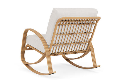 Lloyd Flanders - Riviera Lounge Rocker In Camel Finish With Reflections Snow Fabric - 2780331522014 view 2