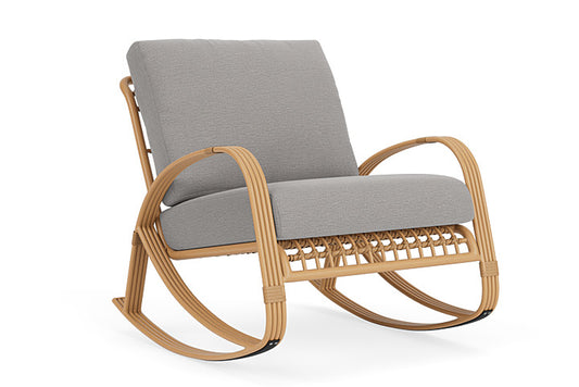 Lloyd Flanders - Riviera Lounge Rocker In Camel Finish With Remy Shadow Fabric - 2780331522004 view 1