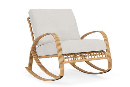 Lloyd Flanders - Riviera Lounge Rocker In Camel Finish With Rollo Linen Fabric - 2780331522020 view 1