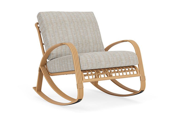 Lloyd Flanders - Riviera Lounge Rocker In Camel Finish With Romulo Mineral Fabric - 2780331522050 view 1