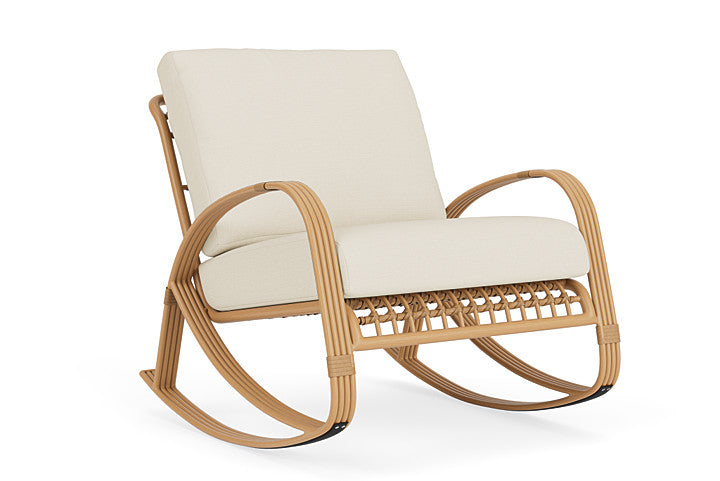 Lloyd Flanders - Riviera Lounge Rocker In Camel Finish With Sailcloth Sailor Fabric - 278033152434 view 1
