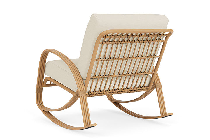Lloyd Flanders - Riviera Lounge Rocker In Camel Finish With Sailcloth Sailor Fabric - 278033152434 view 2