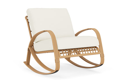 Lloyd Flanders - Riviera Lounge Rocker In Camel Finish With Sailcloth Salt Fabric - 278033152890 view 1