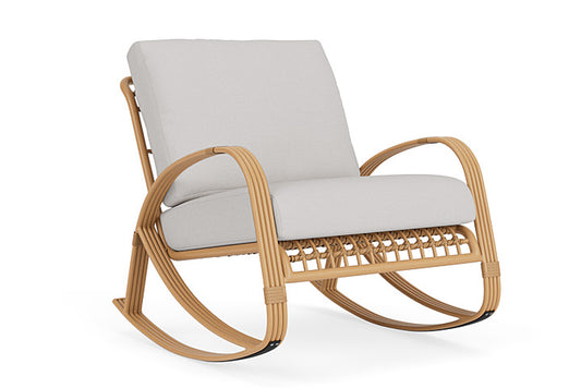 Lloyd Flanders - Riviera Lounge Rocker In Camel Finish With Sailcloth Seagull Fabric - 278033152W61 view 1