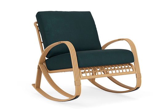 Lloyd Flanders - Riviera Lounge Rocker In Camel Finish With Sandberg Lagoon Fabric - 2780331522039 view 1