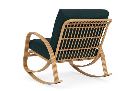 Lloyd Flanders - Riviera Lounge Rocker In Camel Finish With Sandberg Lagoon Fabric - 2780331522039 view 2