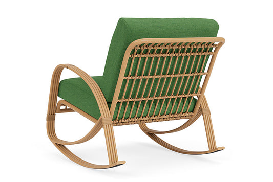 Lloyd Flanders - Riviera Lounge Rocker In Camel Finish With Seadog Botanical Fabric - 2780331522066 view 2