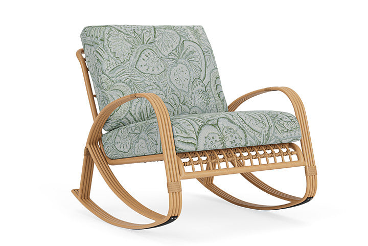 Lloyd Flanders - Riviera Lounge Rocker In Camel Finish With Sensibility Spring Fabric - 2780331522081 view 1