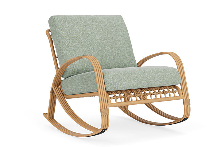 Lloyd Flanders - Riviera Lounge Rocker In Camel Finish With Serene Spa Fabric - 2780331522031 view 1