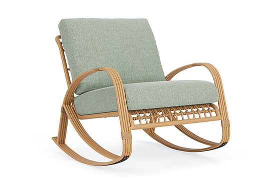 Lloyd Flanders - Riviera Lounge Rocker In Camel Finish With Serene Spa Fabric - 2780331522031 view 1