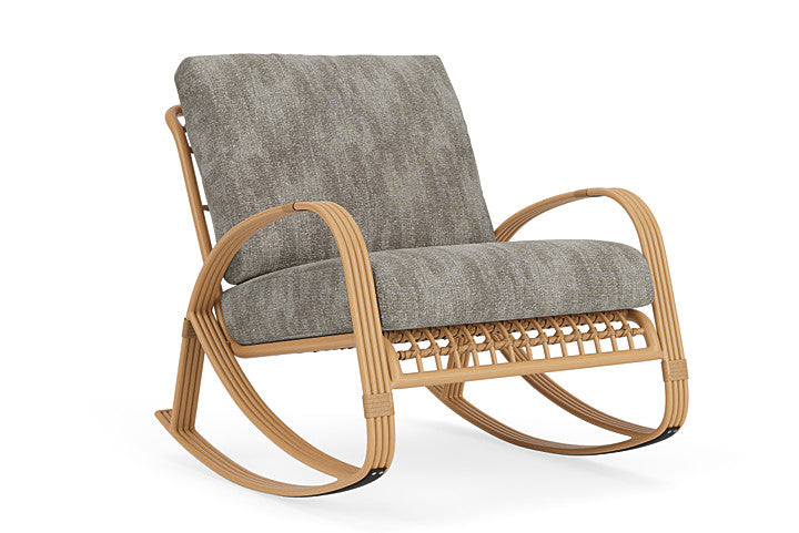 Lloyd Flanders - Riviera Lounge Rocker In Camel Finish With Surface Slate Fabric - 2780331522056 view 1