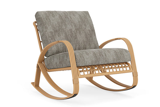 Lloyd Flanders - Riviera Lounge Rocker In Camel Finish With Surface Slate Fabric - 2780331522056 view 1
