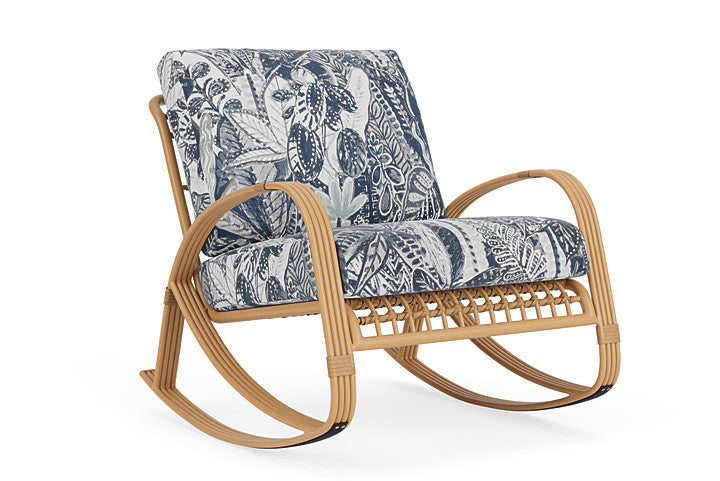 Lloyd Flanders - Riviera Lounge Rocker In Camel Finish With Wayfarer Mist Fabric - 2780331522074 view 1