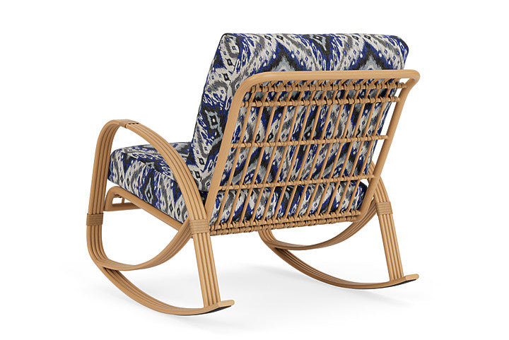 Lloyd Flanders - Riviera Lounge Rocker In Camel Finish With Yoko Mediterranean Fabric - 278033152705 view 2